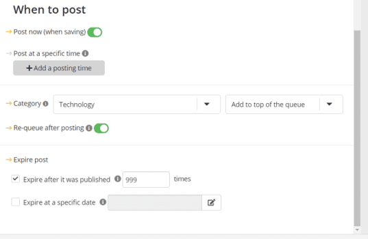 SocialBee-content-recycling