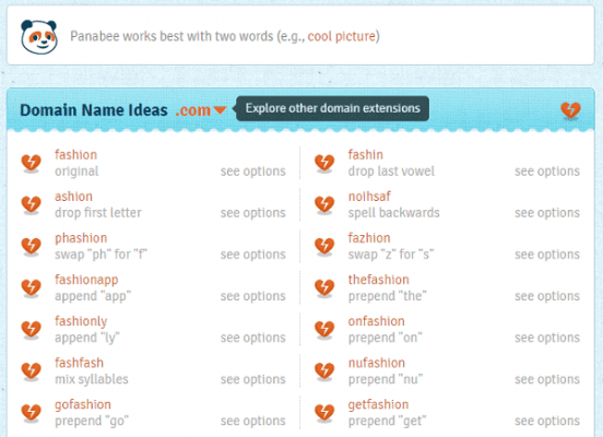 How to Find New and Expired Domains: 15 Best Tools to Generate Domain & Business Names 6 Panabee