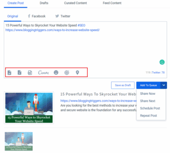 SocialPilot schedule