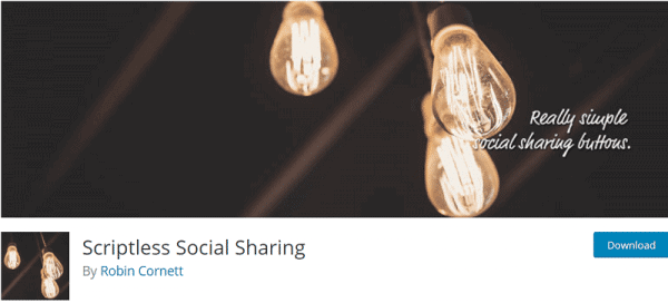 Scriptless Social Sharing