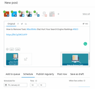 Semrush social media poster