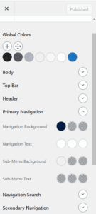 GeneratePress colors