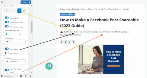 Kadence scustomization