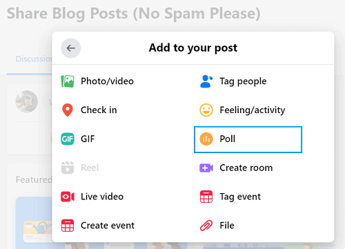 How to Create a Poll on Facebook (Profile, Pages, and Groups) 8 create facebook group poll