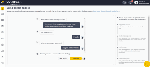 AI Social media manager