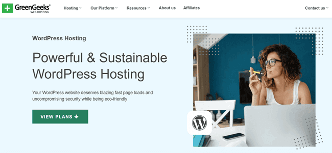 GreenGeeks wordpress