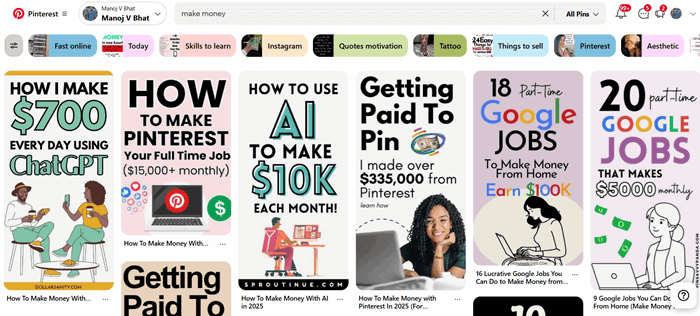 Pinterest keyword research