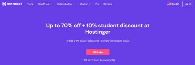 Hostinger student discount