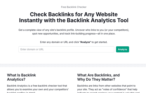 backlink analytics