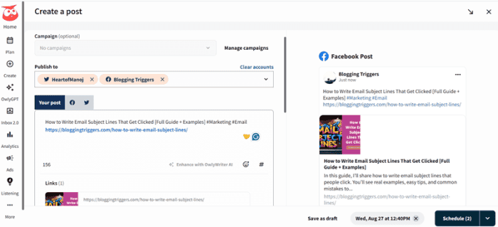 Hootsuite dashboard Hootsuite dashboard