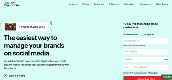 Zoho Social Zoho Social