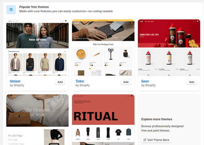 shopify themes
