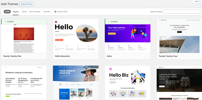wordpress org themes